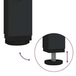 vidaXL Tête de lit de rangement Chêne noir 135 cm Bois d'ingénierie