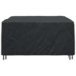 vidaXL Housse pour mobilier d'extérieur Noir 180 x 190 x 85 cm 210D