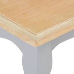 vidaXL Table basse Gris et marron 110 x 60 x 40 cm Bois de pin massif