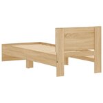 vidaXL Cadre de lit sans matelas avec lumières LED 90x190 cm