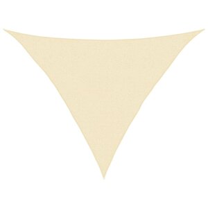 vidaXL Voile d'ombrage 160 g/m² Crème 2 5x2 5x3 5 m PEHD