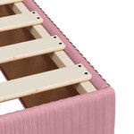 vidaXL Cadre de lit sans matelas rose 140x200 cm velours