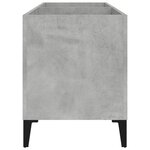 vidaXL Armoire à disques gris béton 74 5x38x48 cm bois d'ingénierie