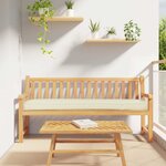 vidaXL Set de coussins de palette 2 Pièces Crème 180 x 40 x 8 cm