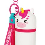 Legami MKAW0003 - Porte-monnaie porte-clés Unicorn - Mini Kawaii