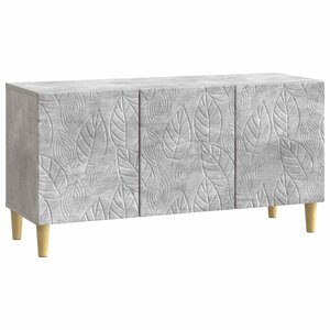 vidaXL Meuble TV 99 x 34 5 x 50 cm Gris béton Bois d'ingénierie