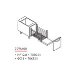 Soubassement inox - prof. 630 mm - gamme 700 - baron