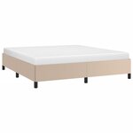 vidaXL Cadre de lit sans matelas cappuccino 180x200 cm similicuir