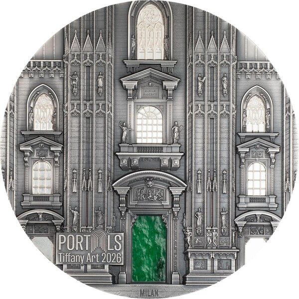Monnaie MILAN AND PRAGUE Tiffany Art 1 Kg Kilo Argent 100$ Cook Islands 2026 (PRÉCOMMANDE)