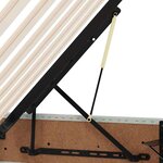 vidaXL Lit avec rangement et matelas Gris clair 100 x 200 cm Velours
