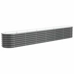 vidaXL Lit surélevé de jardin Acier enduit de poudre Anthracite