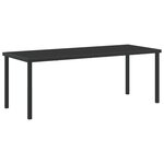 vidaXL Ensemble de jardin 7 pièces en rattan PE noir