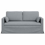 vidaXL Canapé Gris clair 158 x 78 x 80 cm tissu