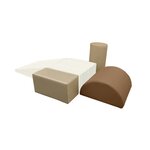 Blocs de mousse beige aire de jeux