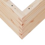 vidaXL Jardinière 60x60x46 cm bois de pin massif
