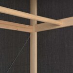 vidaXL Garde-robe Gris 79 x 40 x 170 cm Tissu