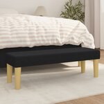 vidaXL Banc Noir 100x30x30 cm Tissu