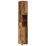 vidaXL Meuble de salle de bain haut Bois ancien 30 x 35 x 192 cm