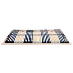 vidaXL Sommier à lattes Marron 100 x 190 cm Bois de hêtre massif