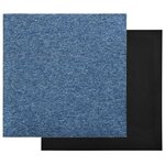 vidaXL Dalles de tapis de sol 20 Pièces 5 m² 50x50 cm Bleu