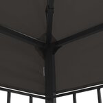 vidaXL Tonnelle avec guirlande lumineuse à LED 3x3 m Anthracite