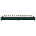 vidaXL Cadre de lit sans matelas vert foncé 180x210 cm velours