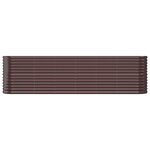vidaXL Lit surélevé de jardin Acier galvanisé marron