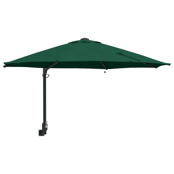 vidaXL Parasol de jardin Vert et Noir 248 x 248 x 148 cm