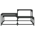 vidaXL Table basse noir 87 5x87 5x40 cm bois d'ingénierie
