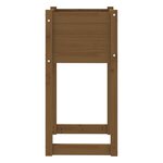 vidaXL Jardinières 2 Pièces Marron miel 40x40x81 cm Bois massif de pin