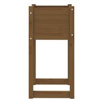 vidaXL Jardinières 2 Pièces Marron miel 40x40x81 cm Bois massif de pin