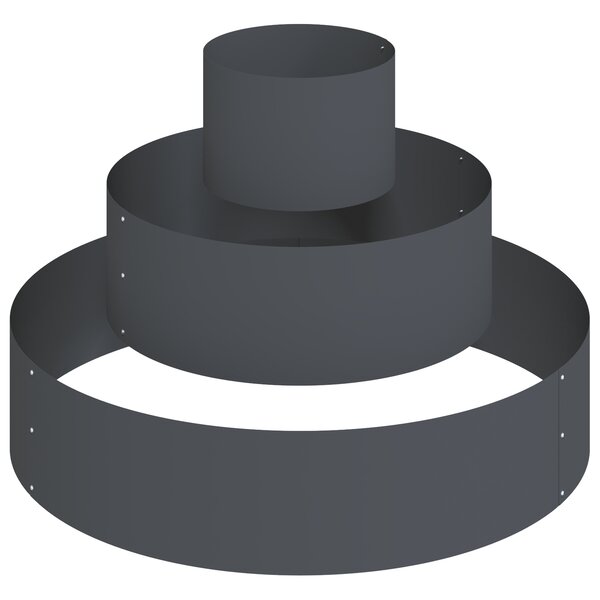 vidaXL Pot de fleurs en métal Acier/anthracite Acier Grand Durable