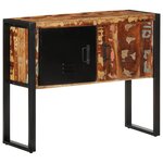 vidaXL Armoire console multicolore 90x35x75cm bois massif récupération