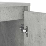 vidaXL Armoire pour machine à laver avec porte Béton 87 x 60 x 89 cm