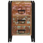 vidaXL Cabinet de chevet 40 x 35 x 50 cm bois de récupération massif