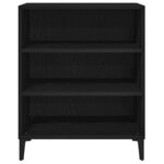 vidaXL Buffet Chêne noir 57 x 35 x 70 cm Bois d'ingénierie
