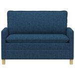 vidaXL Canapé Bleu 126 x 81 x 87 5 cm Tissu