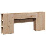 vidaXL Tête de lit avec rangement 180 cm bois massif de pin
