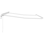 vidaXL Auvent Blanc 3 x 2 5 m Métal