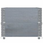 vidaXL Jardinière gris 100x50 cm bois massif de pin