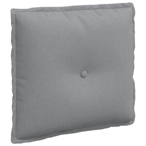 vidaXL Coussin de Dos Gris clair 50 x 19 x 45 cm tissu