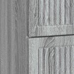 vidaXL Cabinet de chevet avec tiroir Sonoma gris 43 x 41 x 66 5 cm