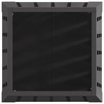 vidaXL Boule de feu Noir 50 x 50 x 70 cm Acier patiné