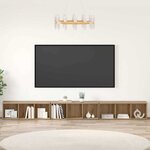 vidaXL Meuble TV 3 Pièces chêne artisanal 37 x 35 x 107.5 cm