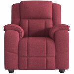 vidaXL Fauteuil inclinable Rouge bordeaux Tissu