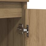 vidaXL Buffets 3 Pièces Chêne artisanal 60 x 35 x 70 cm Bois d'ingénierie