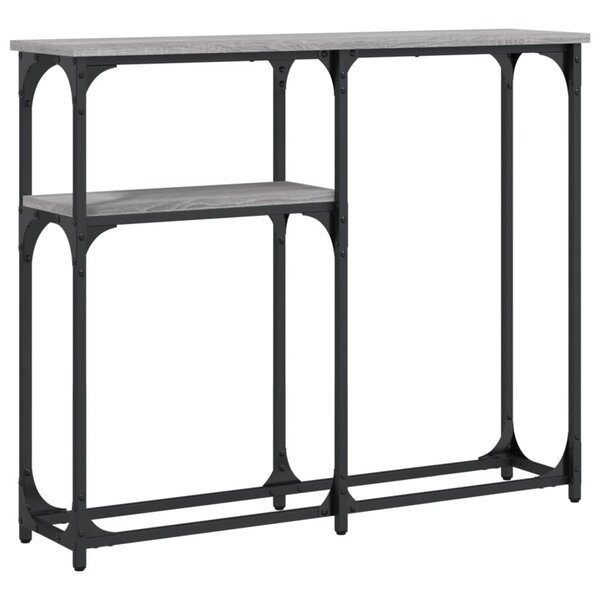 vidaXL Table console sonoma gris 90x22 5x75 cm bois d'ingénierie