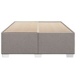 vidaXL Cadre de lit sans matelas taupe 140x200 cm tissu