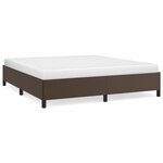 vidaXL Cadre de lit sans matelas marron 180x200 cm similicuir