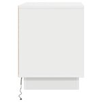 vidaXL Cabinet de chevet avec 2 Pièces Blanc 44 x 34 5 x 45 cm